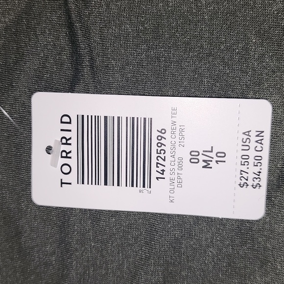Torrid Classic Fit Crewneck Short Sleeve Tee New With Tags - Picture 6 of 6